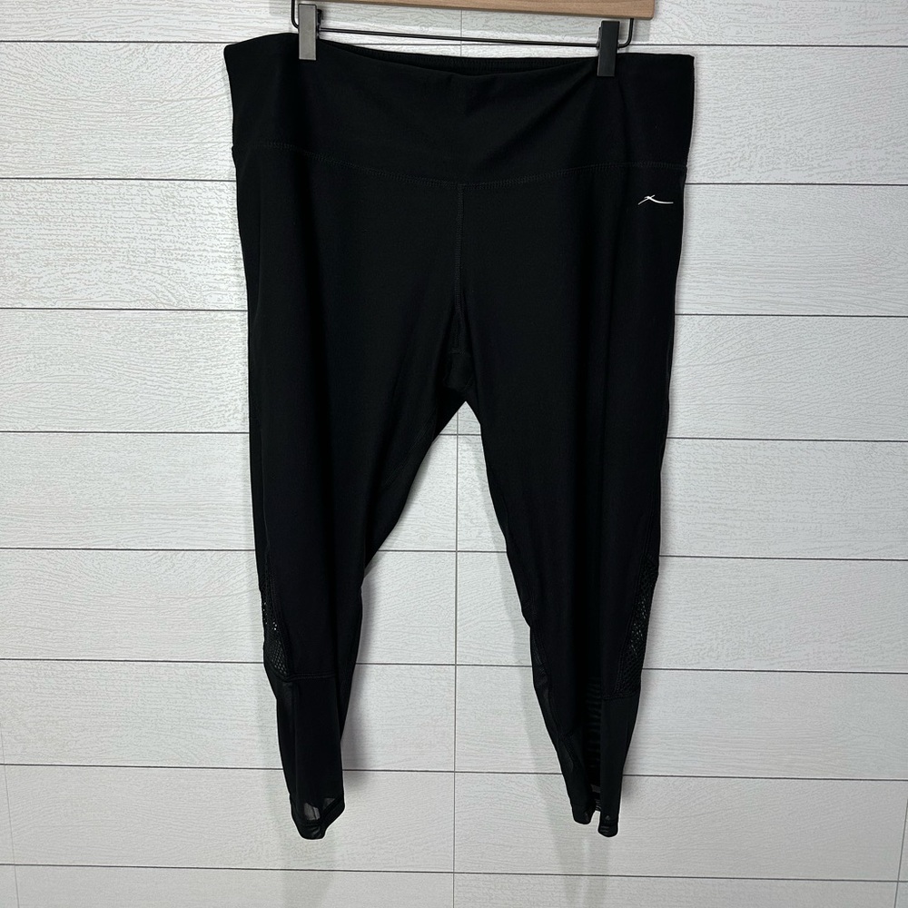 NWT Gottex Black Crop Leggings Size 2X